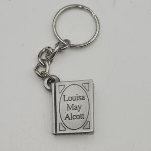 New Louisa May Alcott pewter book keychain New Road Novelties Premium Pewter Key